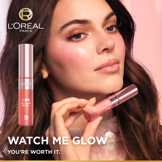 L’Oréal Paris Lumi Le Liquid Blush with a Glowy Radiant Natural Blush Finish, Weightless and Buildable