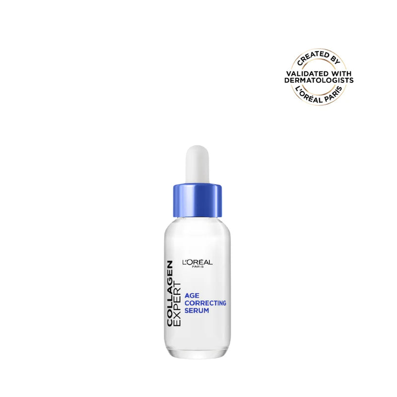 L’Oréal Paris, Collagen Expert Age-Correcting Serum with Glycerin & Collagen Peptide Fractions, for Firmness Boosting and Improved Elasticity, 30ml