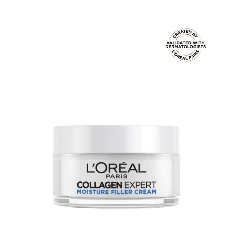 L’Oréal Paris, Collagen Expert Moisture-Filling Cream, With Glycerin & Collagen Peptide Fractions, for Firmness Boosting and Improved Elasticity, 50ml
