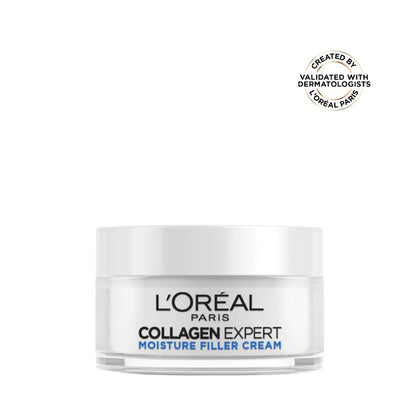 L’Oréal Paris, Collagen Expert Moisture-Filling Cream, With Glycerin & Collagen Peptide Fractions, for Firmness Boosting and Improved Elasticity, 50ml