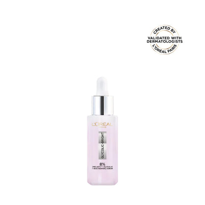 L’Oréal Paris, Glycolic Bright Face Serum, With 8% [Melasyl ™ + Glycolic Acid + Niacinamide], for Dark Spots and Brightening 30ml