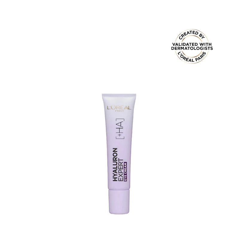 L’Oréal Paris, Hyaluron Expert, Replumping and Moisturizing Eye Cream, against Fine Lines, for Eye-Contour Replumping, with Hyaluronic Acid, 50 ml