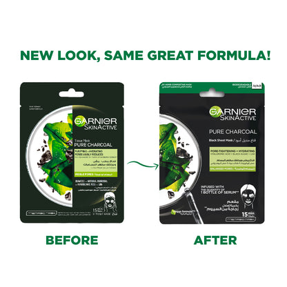 Garnier Charcoal and Algae Hydrating & Purifying Tissue Mask - Belle à Merveille