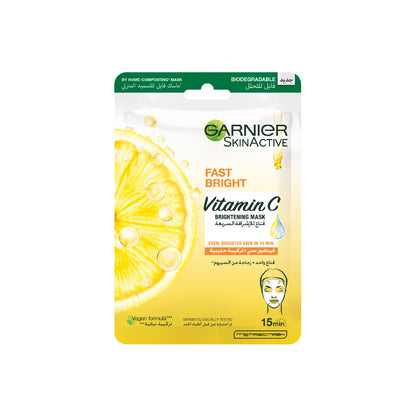 Garnier Fresh-Mix Hydrating, Energizing & Brightening Tissue Mask with Vitamin C - Belle à Merveille