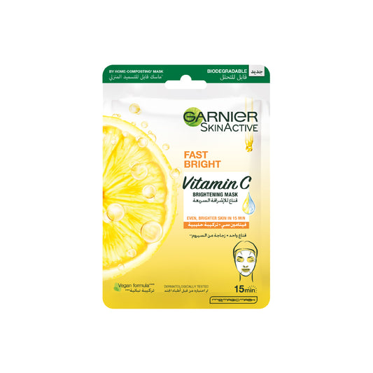 Garnier Fresh-Mix Hydrating, Energizing & Brightening Tissue Mask with Vitamin C