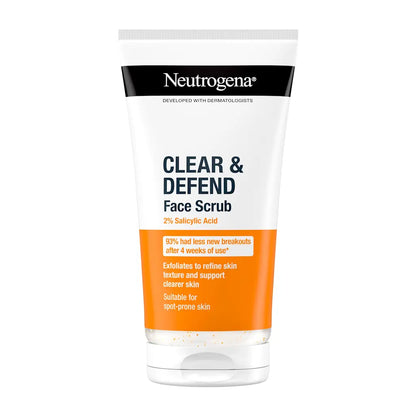 Neutrogena Clear & Defend 2% Salicylic Acid Face Scrub