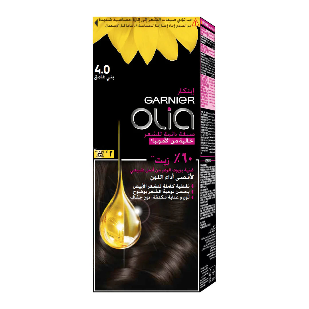 Garnier-Olia-Ammonia-Free-Permanent-Hair-Coloration-at-Home-with-Natural-Origin-Flower-Oils - Belle à Merveille