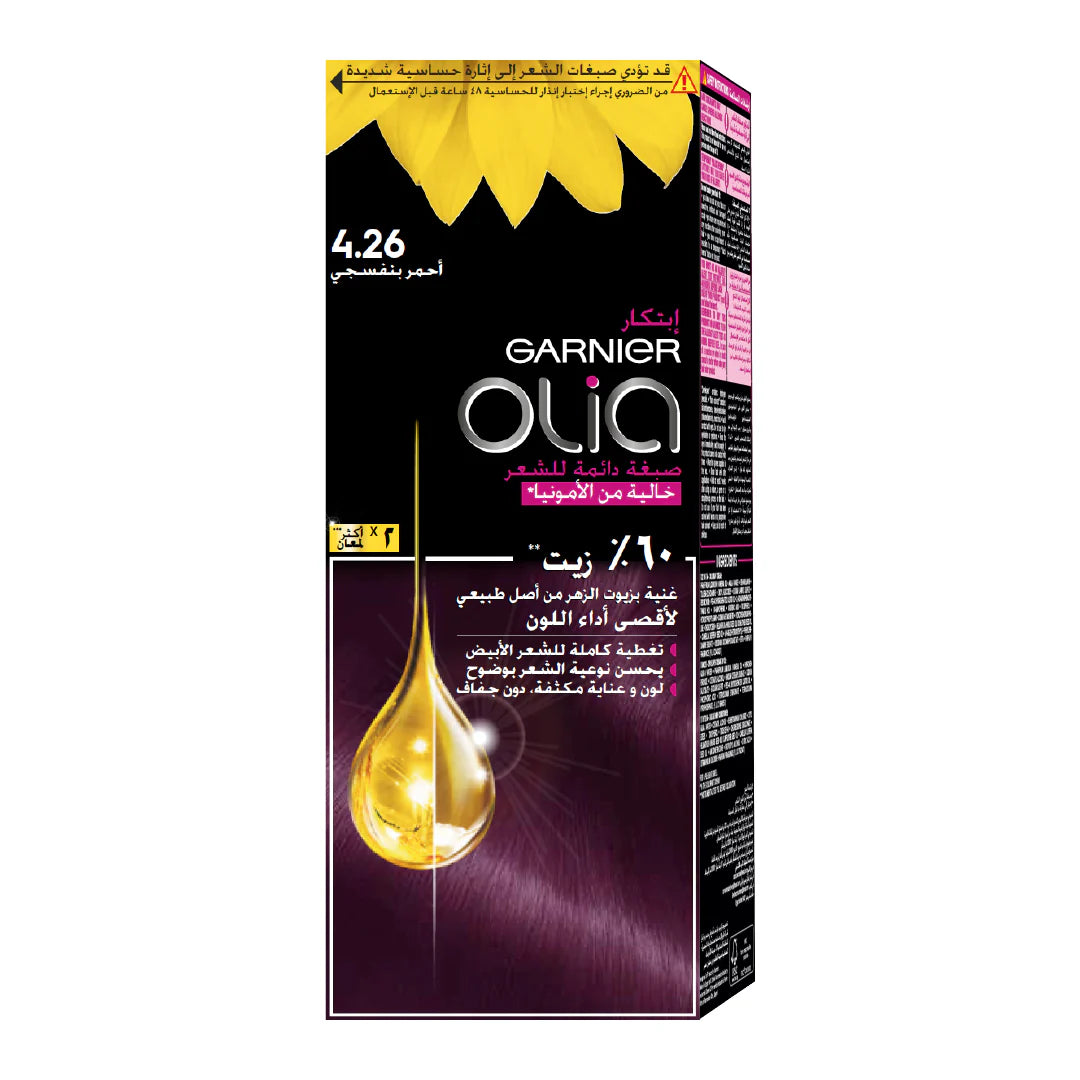 Garnier-Olia-Ammonia-Free-Permanent-Hair-Coloration-at-Home-with-Natural-Origin-Flower-Oils - Belle à Merveille