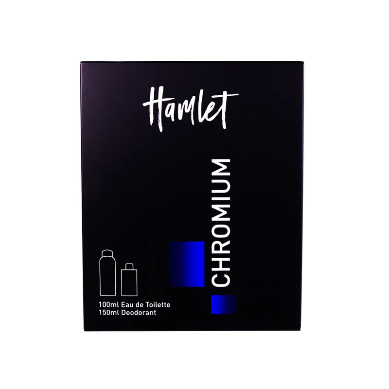 Hamlet – Chromium Eau de Toilette Set for Men 100 ml + 150 ml Deodorant Spray
