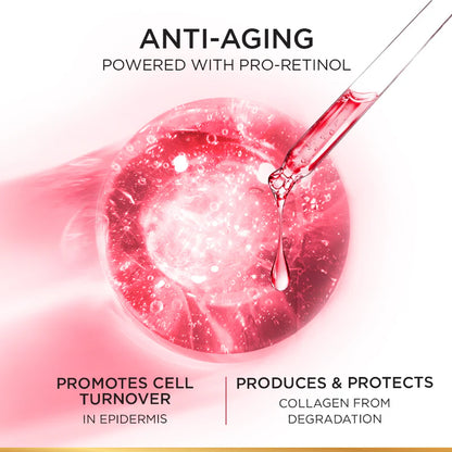 L’Oréal Paris, Revitalift Hydrating and Moisturizing Night Cream, for Wrinkles Reduction and Skin Elasticity Improvement, Formulated with Pro-Retinol, 50ml