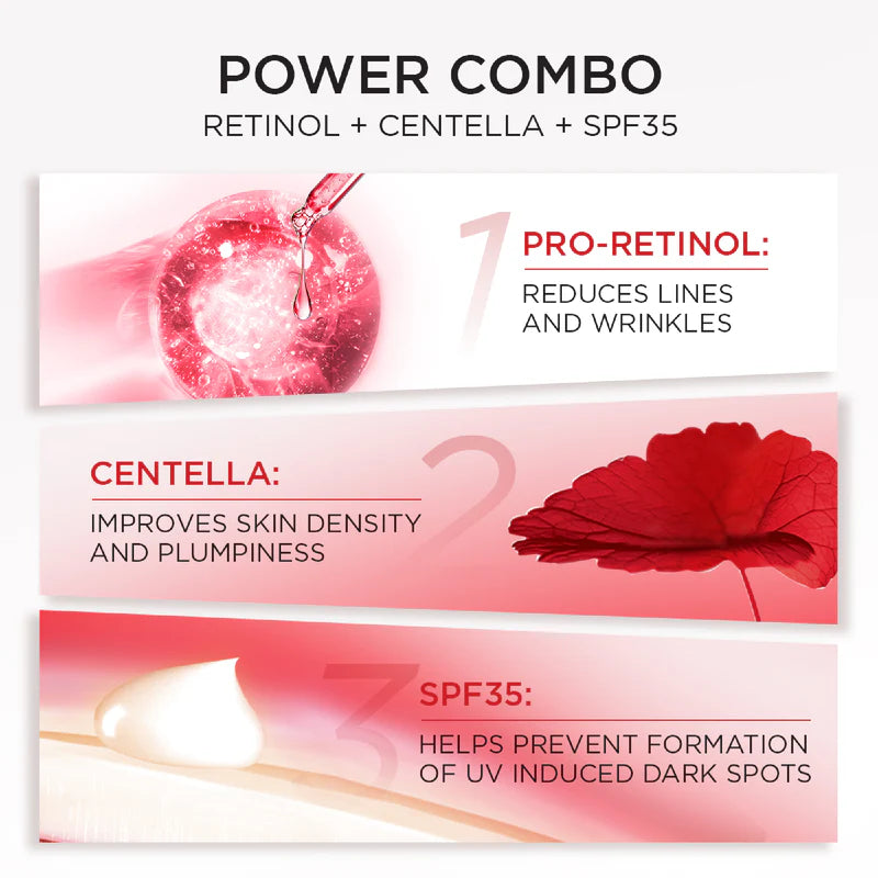 L’Oréal Paris, Revitalift Hydrating and Moisturizing Day Cream, for Wrinkles Reduction and Skin Elasticity Improvement, Formulated with Pro-Retinol, 50ml