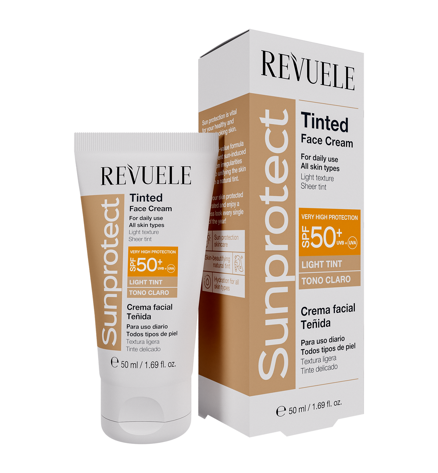Revuele Sunprotect Light Tinted Face Cream SPF 50+ - Belle à Merveille