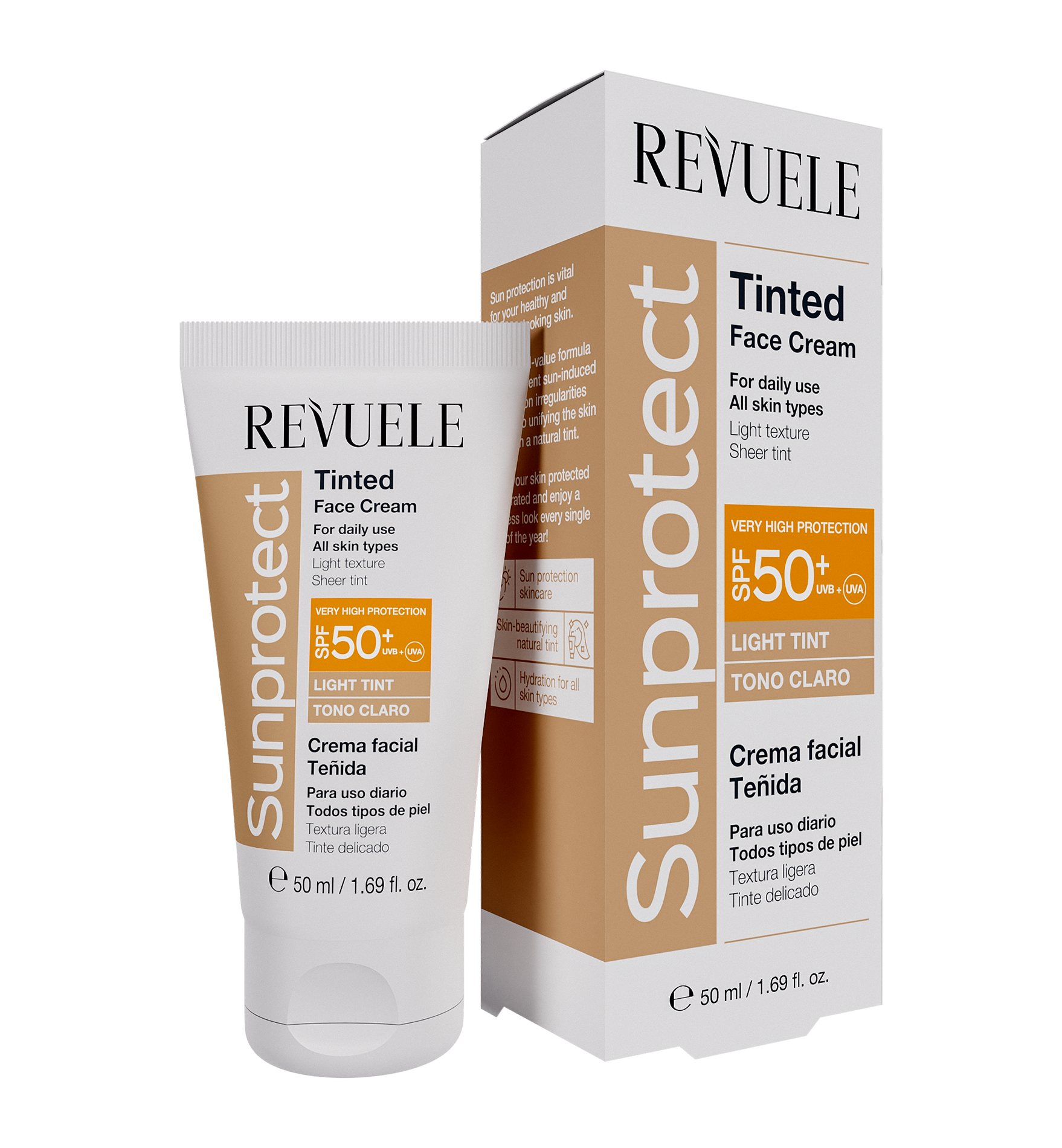 Revuele Sunprotect Light Tinted Face Cream SPF 50+ - Belle à Merveille