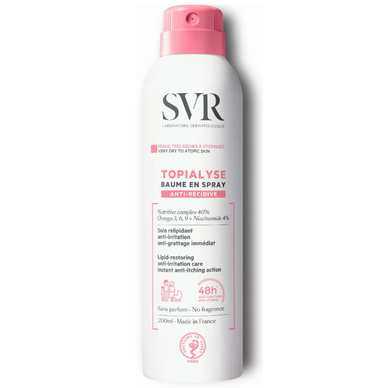 TOPIALYSE Lipid restoring anti-irritation care Spray Very dry to atopic Skin