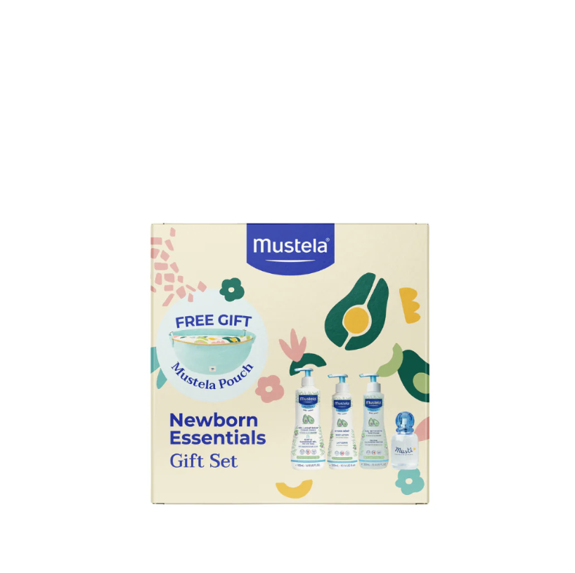 Newborn Essentials Gift Set With Belt Bag Pastel