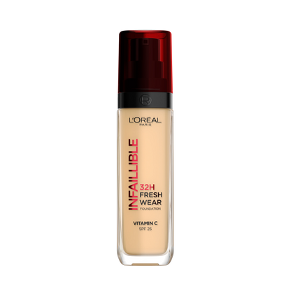 L’Oréal Paris Makeup Infaillible 32H Freshwear Longwear Liquid Foundation, Vitamin C, SPF25