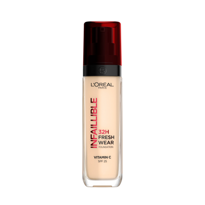 L’Oréal Paris Makeup Infaillible 32H Freshwear Longwear Liquid Foundation, Vitamin C, SPF25