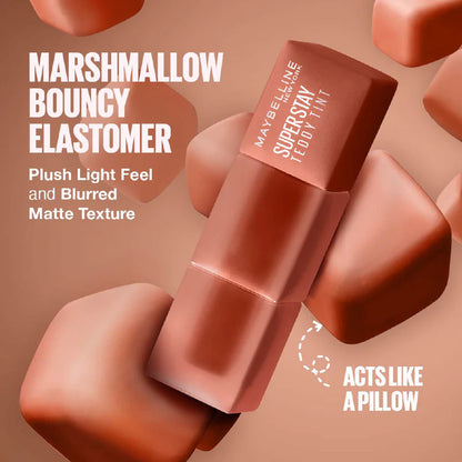 Maybelline Super Stay Teddy Tint Soft Blurred Matte Lip Tint | 12h Longwear, Transfer proof - Belle à Merveille