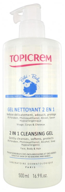 2 in 1 Cleansing Gel for Babies 500ml