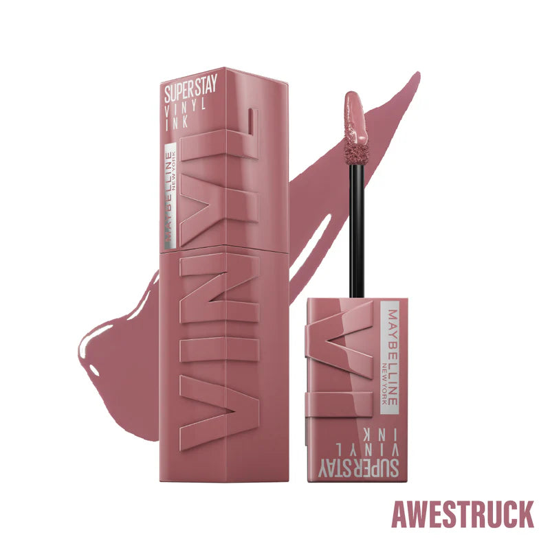 Maybelline New York Super Stay Vinyl Ink Long lasting 16 Hour Wear, No Budge, Instant Shine Lipstick - Belle à Merveille