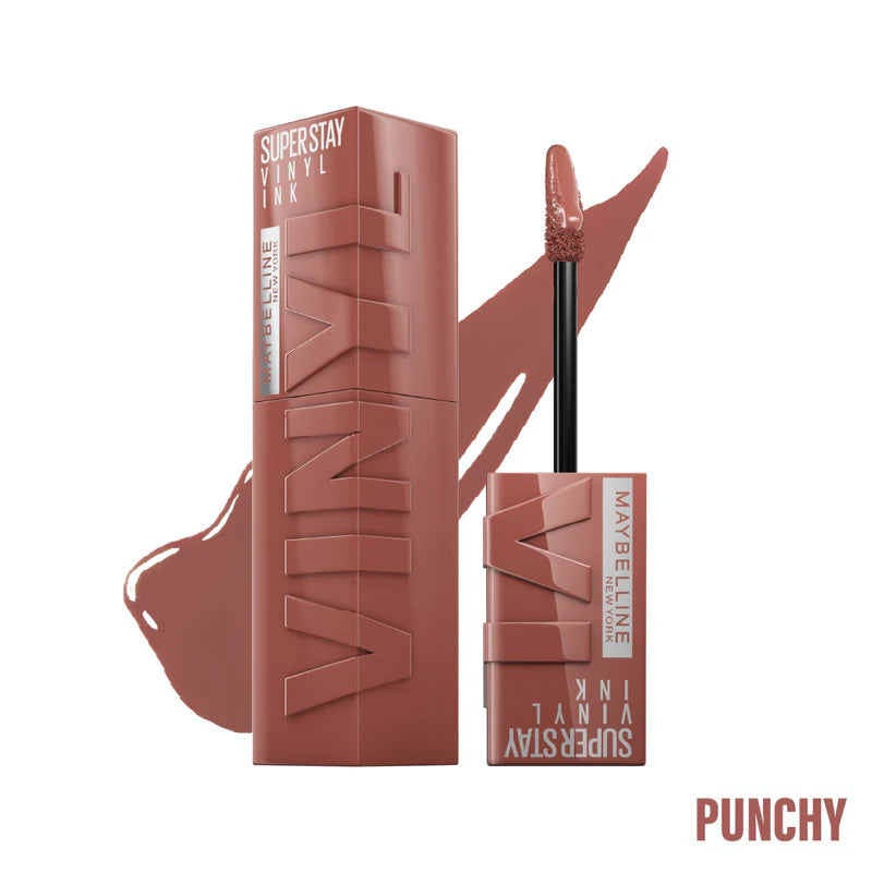 Maybelline New York Super Stay Vinyl Ink Long lasting 16 Hour Wear, No Budge, Instant Shine Lipstick - Belle à Merveille