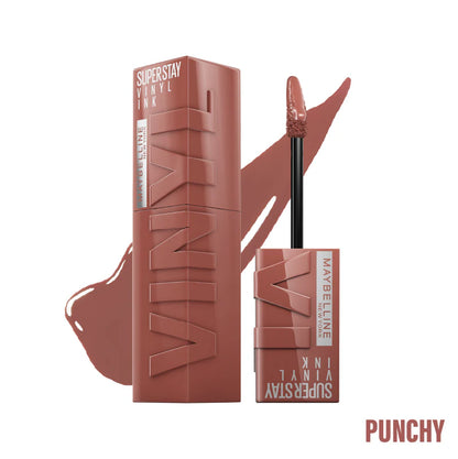 Maybelline New York Super Stay Vinyl Ink Long lasting 16 Hour Wear, No Budge, Instant Shine Lipstick - Belle à Merveille