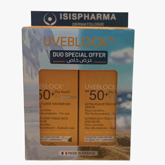 Uveblock Tinted Ultra Fluid SPF 50+ Medium Duo Offer