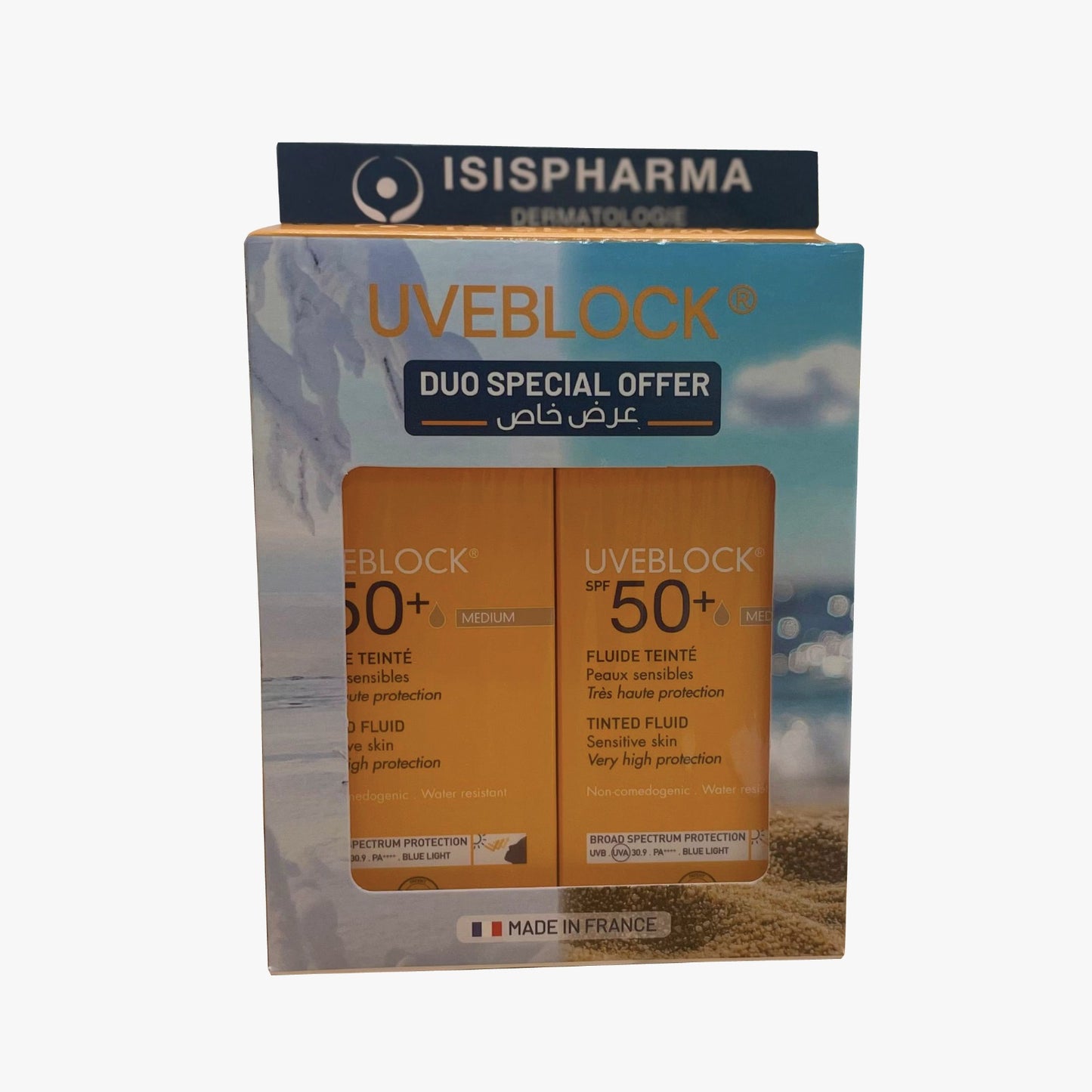 Uveblock Tinted Fluid SPF 50+ Medium Duo Offer