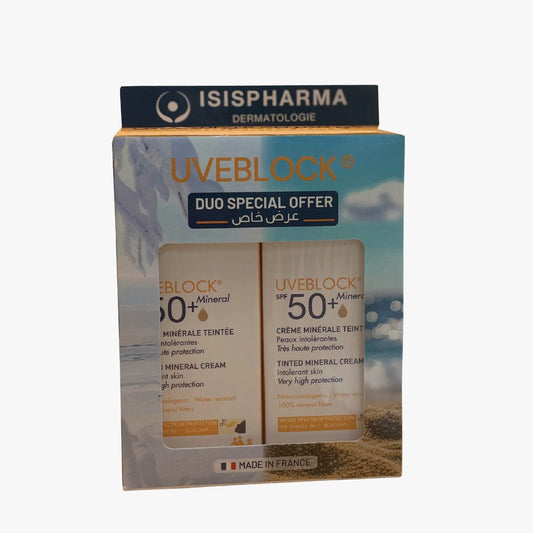 Uveblock Tinted Mineral Cream SPF 50+ Duo Offer