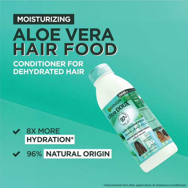 Garnier Ultra Doux Aloe Vera Vegan Hair Food Conditioner for normal hair - Belle à Merveille