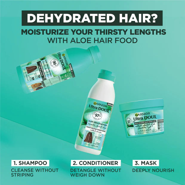 Garnier Ultra Doux Aloe Vera Vegan Hair Food Conditioner for normal hair - Belle à Merveille