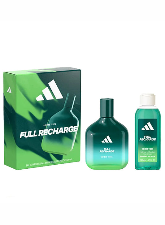 Adidas-Vibes Full Recharge Eau de Parfum Gift Spray 100 ml + Shower Gel 100 ml