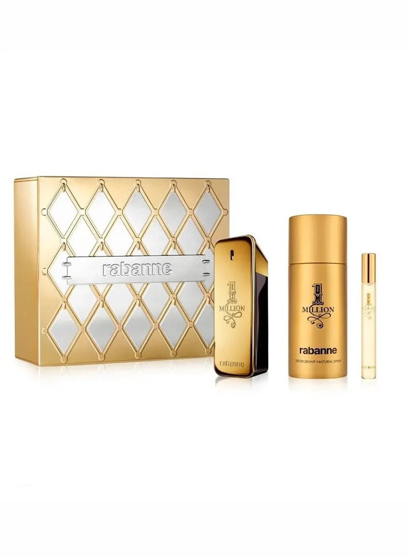 Paco Rabanne - 1 Million Homme Eau de Toilette Coffret 100 ml + 10 ml + Deodorant 150 ml