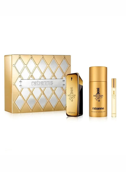 Paco Rabanne - 1 Million Homme Eau de Toilette Coffret 100 ml + 10 ml + Deodorant 150 ml