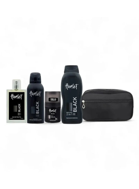 Hamlet – Black Pouch Eau de Toilette Set 100 ml + Shower Gel + Deodorant Spray + Roll-On