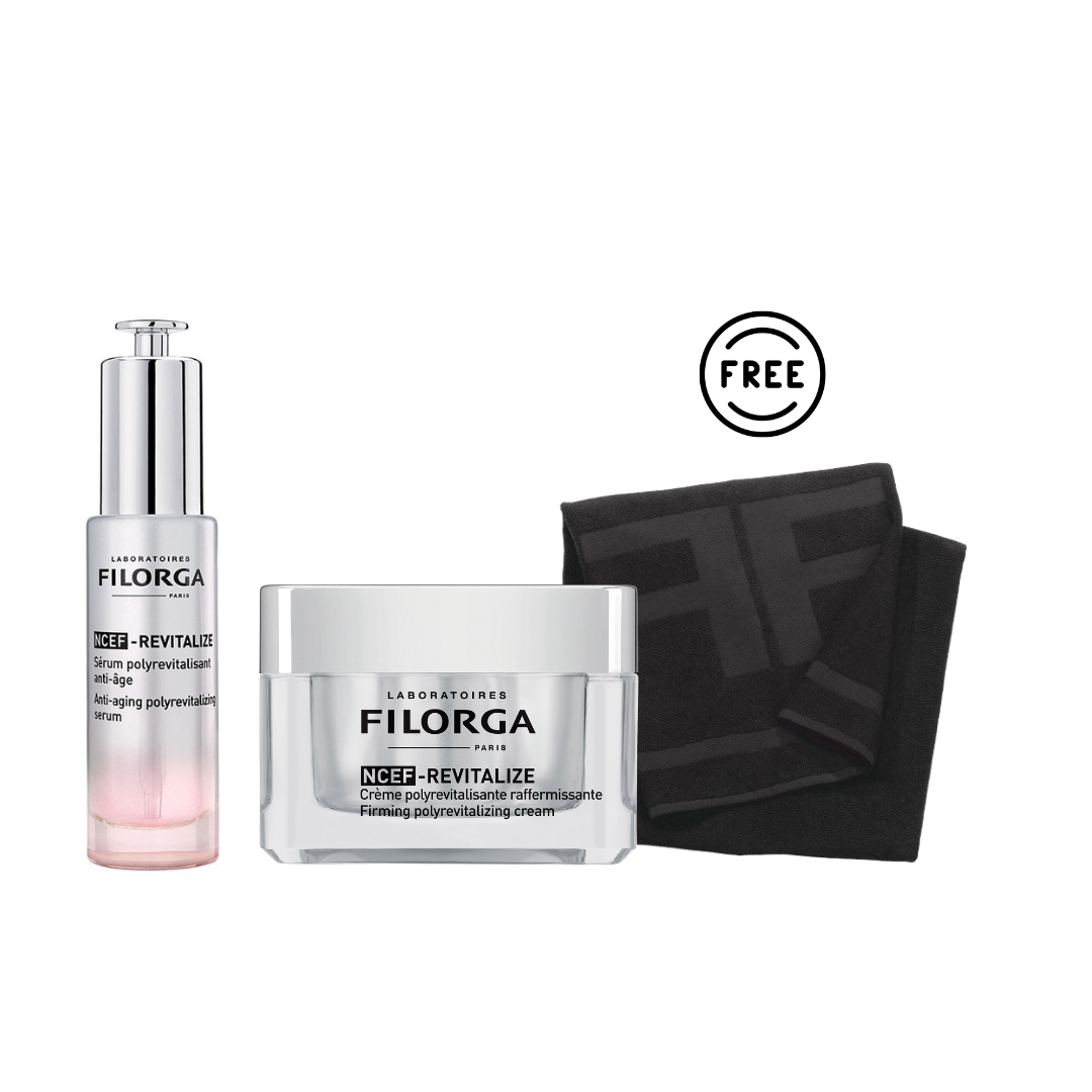 NCEF Revitalize Cream + NCEF Revitalize Serum + Free Filorga Bath Towel - Belle à Merveille