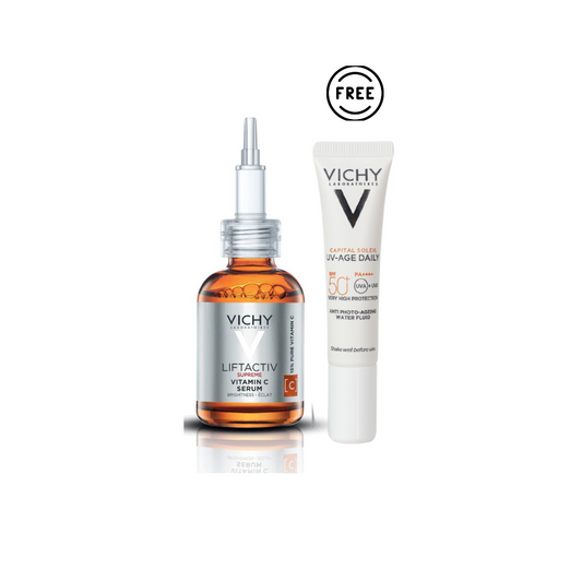 Liftactiv Vitamin C Serum + Free Capital Soleil UV Age Daily Sunscreen 15 ml