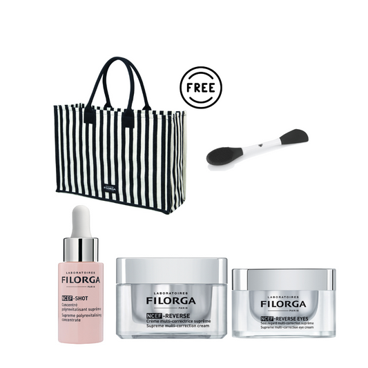 NCEF Reverse Cream + NCEF Reverse Eyes + NCEF Shot + Free Filorga Summer Bag + Free Filorga Face Brush