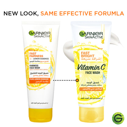Garnier Fast Bright Vitamin C Brightening Face Wash with lemon essence 100ml