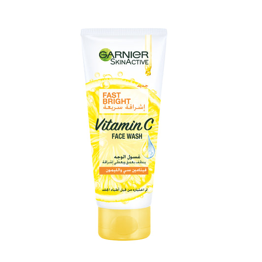 Garnier Fast Bright Vitamin C Brightening Face Wash with lemon essence 100ml