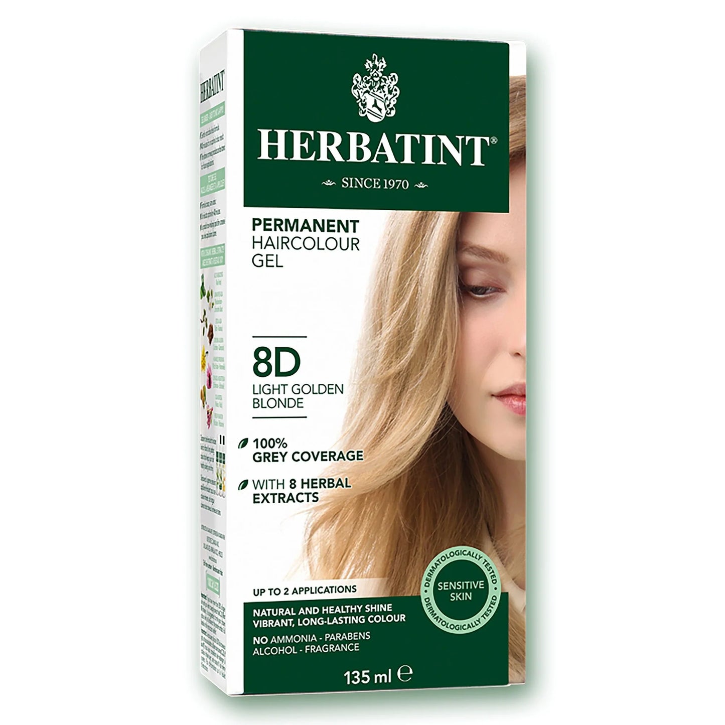 Permanent Haircolour Gel 8 D Light Golden Blonde