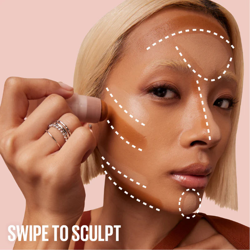 Maybelline New York Lifter Stix Multi-Use Face Stick - Contour, Bronzer, Concealer and Foundation Stick, All-In-One Creamy Face Makeup - Belle à Merveille