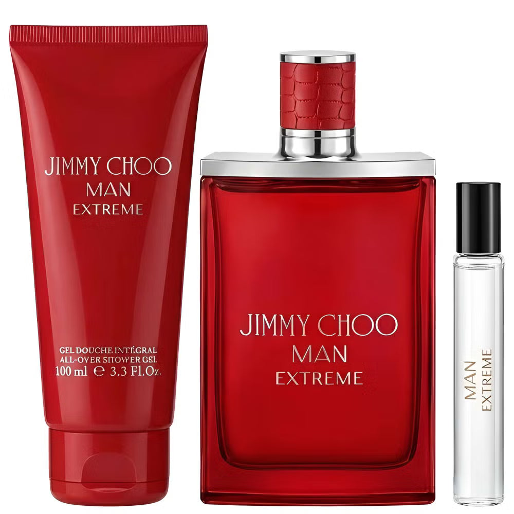Jimmy Choo – Man Extreme Homme Coffret Eau de Parfum 100 ml + 7.5 ml + Shower Gel 100 ml