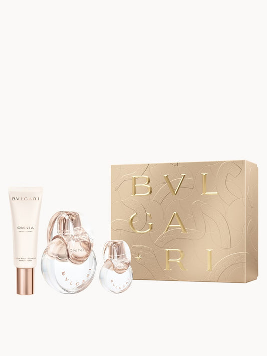 Bvlgari – Omnia Crystalline Eau de Toilette Set 100 ml + 15 ml + 40 ml Hand Cream