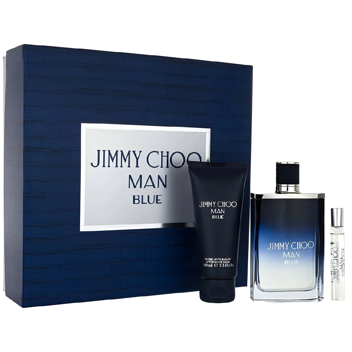 Jimmy Choo – Man Blue Homme Coffret Eau de Toilette 100 ml + 7.5 ml + Shower Gel 100 ml