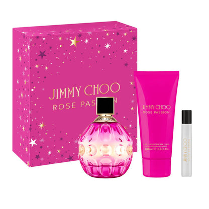 Jimmy Choo – Rose Passion Femme Coffret Eau de Parfum 100 ml + 7.5 ml + Body Lotion 100 ml