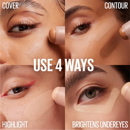Maybelline New York Lifter Stix Multi-Use Face Stick - Contour, Bronzer, Concealer and Foundation Stick, All-In-One Creamy Face Makeup - Belle à Merveille