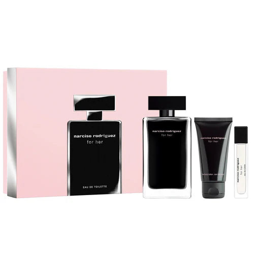 Narciso Rodriguez - For Her Femme Eau de Toilette 100 ml + 10 ml + Body Lotion 50 ml