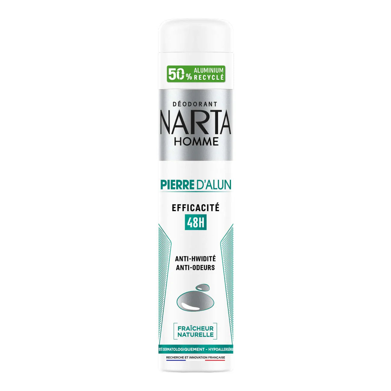 Narta - Alum Stone - Spray Deodorant - For Men - 48H- 200ml - Belle à Merveille