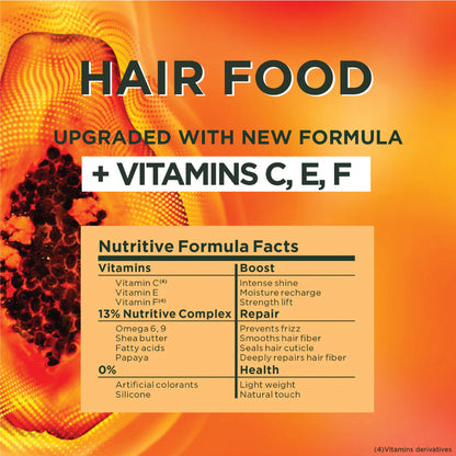 Garnier Ultra Doux Papaya Vegan Hair Food 3in1 Mask for damaged hair, Boosted with Vitamins C, E & F 390ml - Belle à Merveille